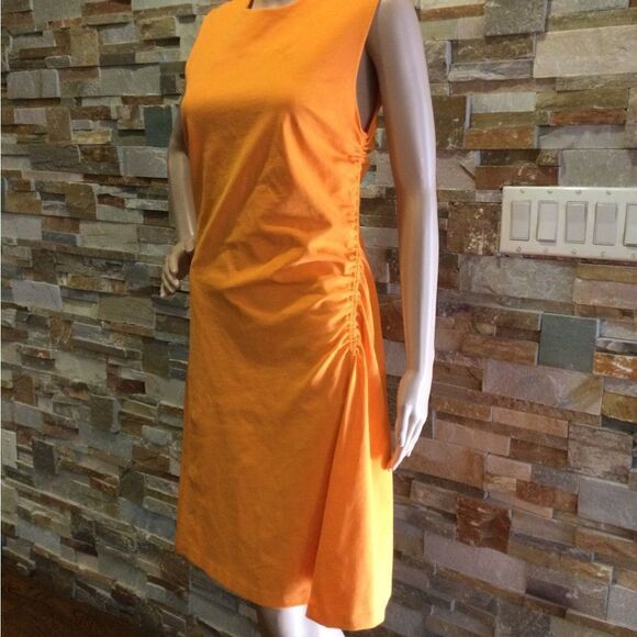 COS Cathered Orange Dress - Picture 6 of 9